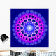 Blue Love Mandala - Circle of hearts Wall Mural