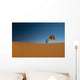 Berber leading camel across sand dune near Merzouga in Sahara Desert Wall Mural