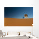 Berber leading camel across sand dune near Merzouga in Sahara Desert Wall Mural