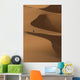 Berber 'Blue man' walking across sand dunes in Erg Chebbi area Wall Mural