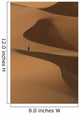 Berber 'Blue man' walking across sand dunes in Erg Chebbi area Wall Mural