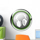 Futuristic Button Headphones