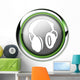Futuristic Button Headphones