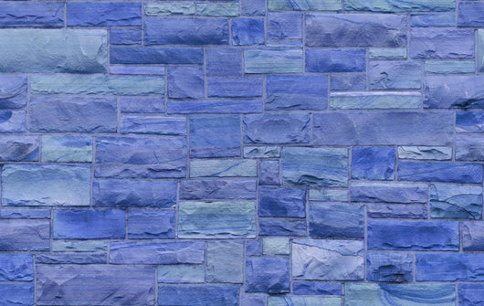 Seamless Blue Masonry Wall Decal
