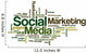 Social media Marketing - Word Cloud Wall Decal