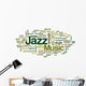 Jazz - Word Cloud Wall Decal
