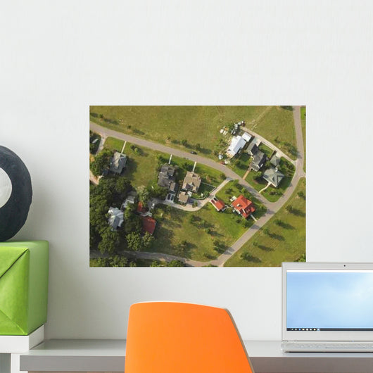 Aerial Neighborhood Wall Decal