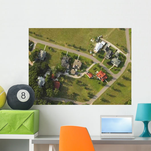 Aerial Neighborhood Wall Decal
