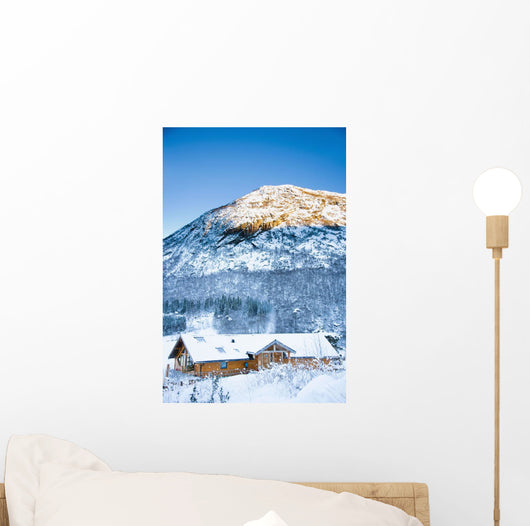 Norway, Sognefjord, winter wonderland Wall Mural