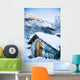 Snow Covered Traditional Stone Wall Decal