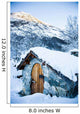 Snow Covered Traditional Stone Wall Decal