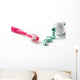 brush with toothpaste Wall Decal