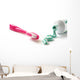 brush with toothpaste Wall Decal