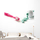 brush with toothpaste Wall Decal