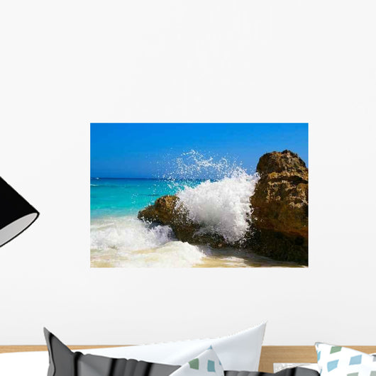 Water Splashing against Ocean Wall Decal