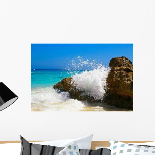 Water Splashing against Ocean Wall Decal