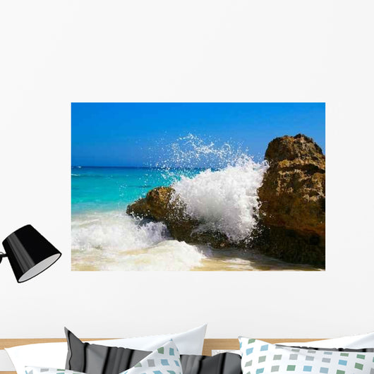 Water Splashing against Ocean Wall Decal