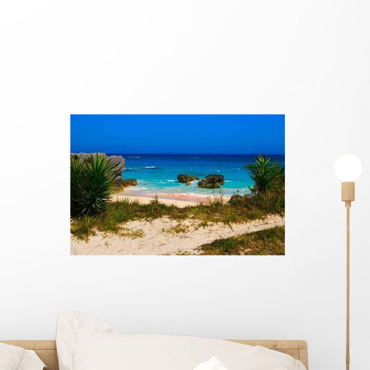 Remote Tropical Beach Sunny Wall Decal
