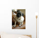 Listening Pug Wall Mural