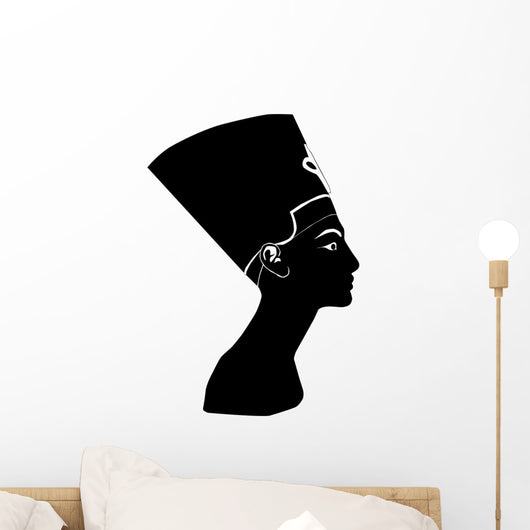 Black silhouette Nefertiti Wall Decal