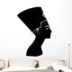 Black silhouette Nefertiti Wall Decal