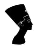 Black silhouette Nefertiti Wall Decal