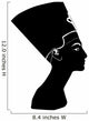 Black silhouette Nefertiti Wall Decal
