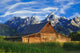 Old Mormon Barn in the Tetons Wall Mural