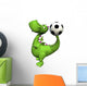Footballer Dino Baby Dragon Wall Decal