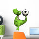 Footballer Dino Baby Dragon Wall Decal