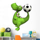 Footballer Dino Baby Dragon Wall Decal