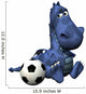 footballer dino baby blue dragon - lost the game Wall Decal