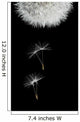 Flying Seeds Blossoming Dandelion Wall Decal