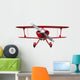 Red Biplane Cut out Wall Decal
