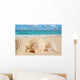 Sea Shells Starfish Tropical Sand Turquoise Caribbean Wall Mural
