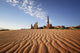 Sand Ripples And Rock Formation;Monument Valley Arizona Usa Wall Mural