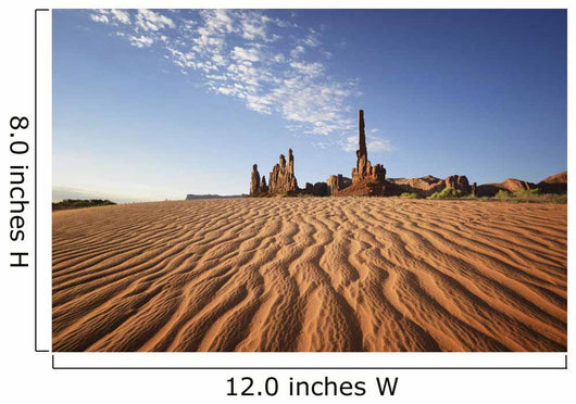 Sand Ripples And Rock Formation;Monument Valley Arizona Usa Wall Mural