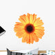 One orange flower with dew Wall Decal