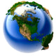 Miniature real Earth Wall Decal