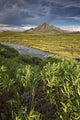 Angelcomb Mountain Lit By Late Afternoon Light Wall Mural