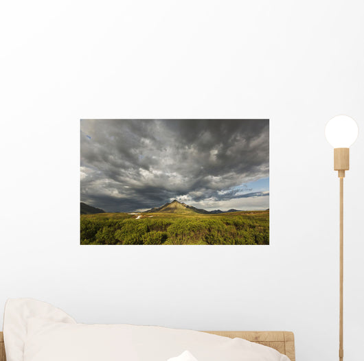 Angelcomb Mountain Lit By Late Afternoon Light Wall Mural