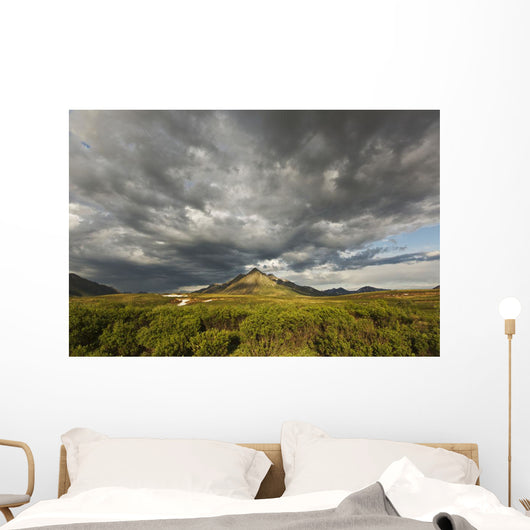 Angelcomb Mountain Lit By Late Afternoon Light Wall Mural