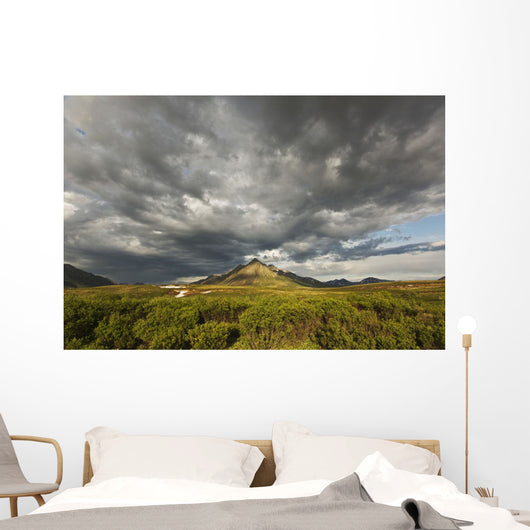 Angelcomb Mountain Lit By Late Afternoon Light Wall Mural