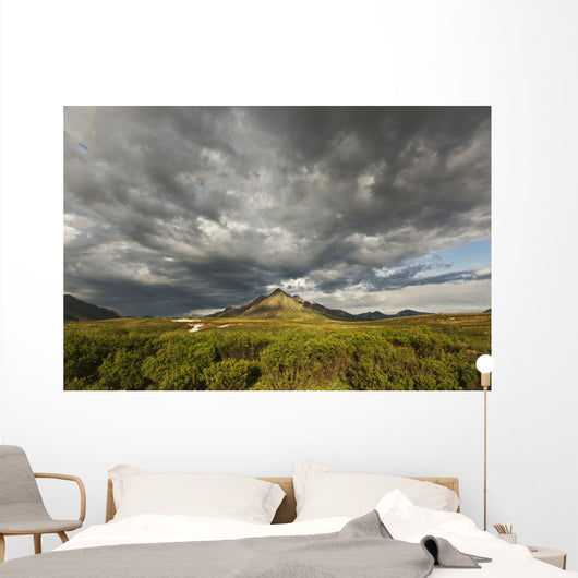 Angelcomb Mountain Lit By Late Afternoon Light Wall Mural