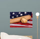 American Flag Vintage Baseball Wall Decal
