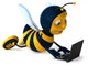 Bee and Portable Wall Decal