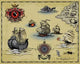 Antique Map Wall Mural