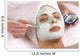 spa esthetician applying facial masque Wall Mural