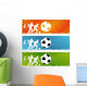 3 Soccer Ball or Wall Decal