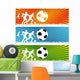 3 Soccer Ball or Wall Decal